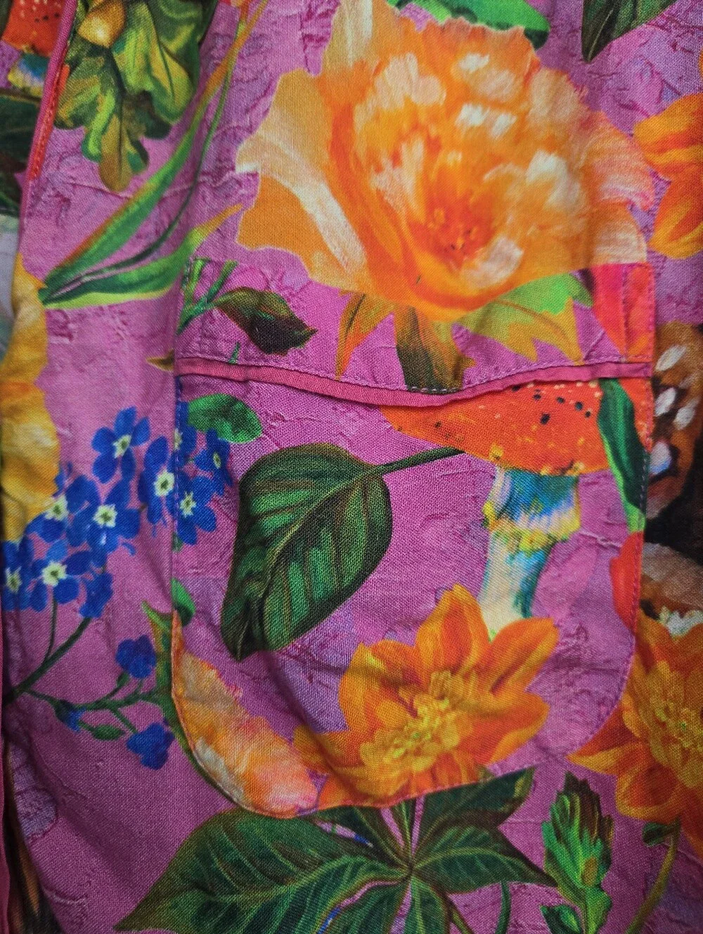 Powder Pajama Set Woodland Creatures Vibrant Pink Top And Pants